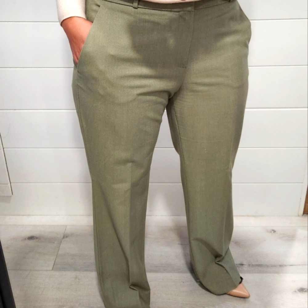 Green Herringbone trouser